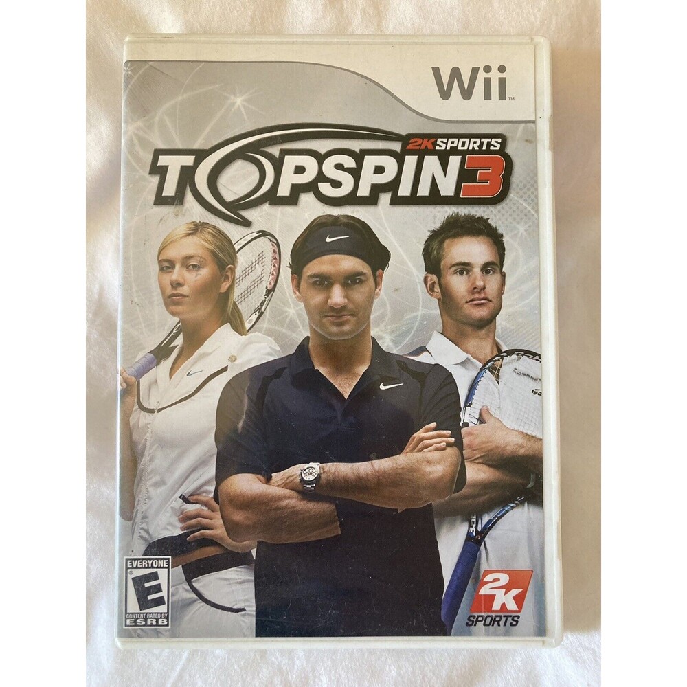 TopSpin 3 Wii Video Game Complete Case With Manual